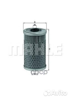 Фильтр масляный (вставка) OX34D Mahle/Knecht