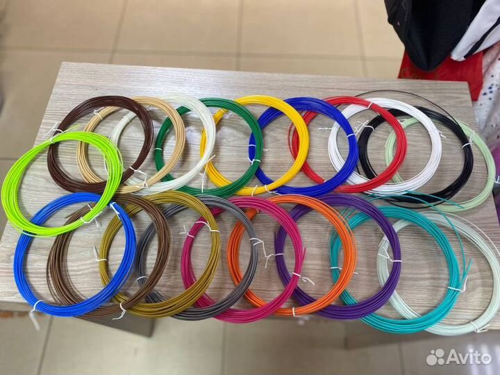 Пластик для 3D ручек ABS-20 (по 10м. 20 цветов)