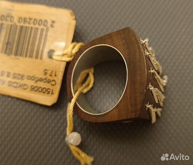 Кольцо Герман Кабирски серебро 925