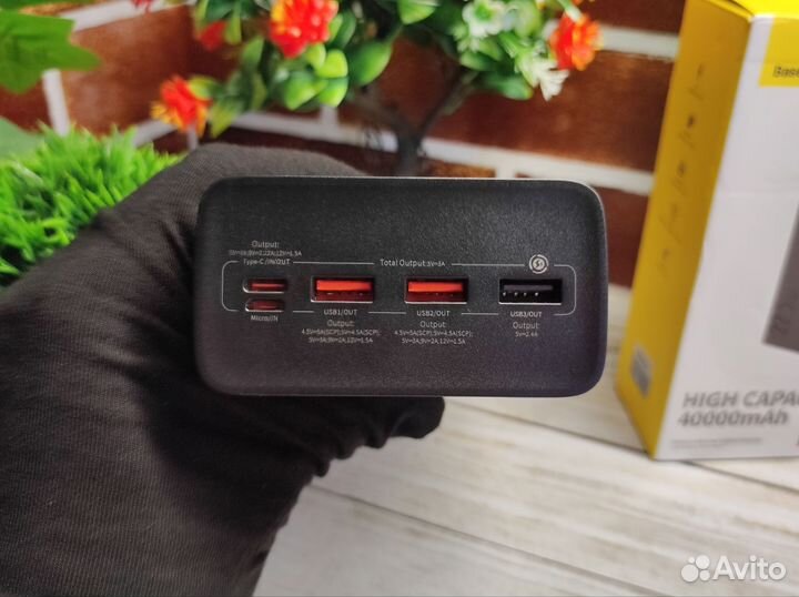 PowerBank Повербанк Baseus 40000mAh 22.5W