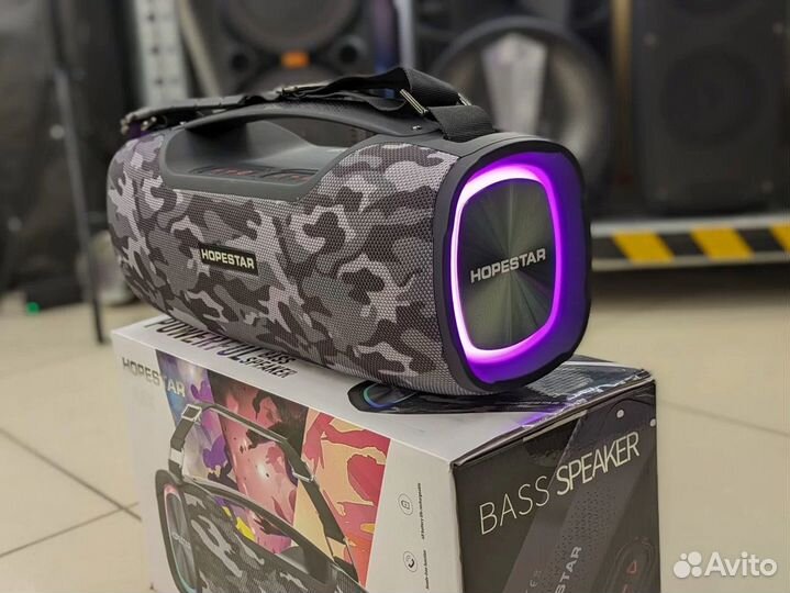 Колонка Hopestar A6X 65вт с подсветкой