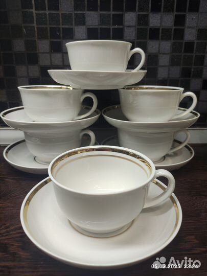 Чайная пара Песочное 75год