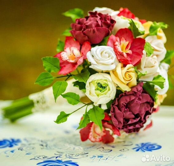 Букет из полимерной глины