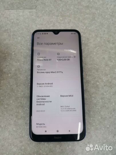 Xiaomi redmi note 8T/128gb