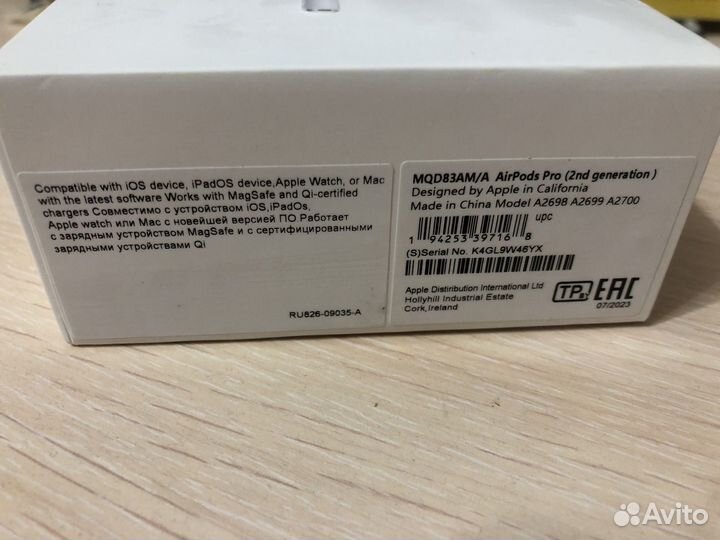 Оригинал беспроводные наушники apple airpods pro 2