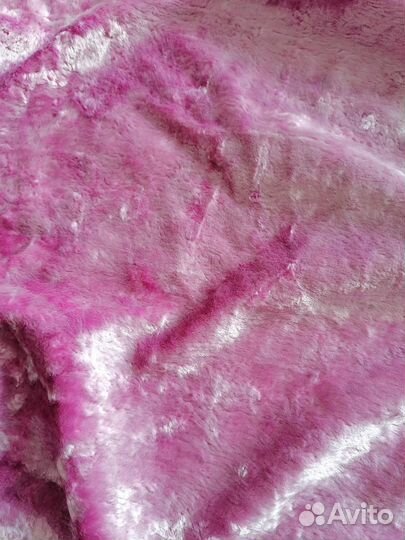 Плюш занавеска розовый СССР