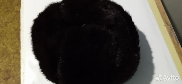 Шапка ушанка мужская меховая черная новая