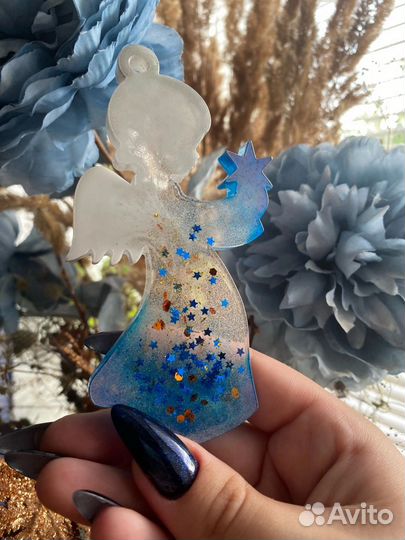 Елочные игрушки из эпоксидной смолы