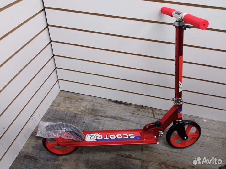 Самокат складной scooter 200 алюминиевый новый