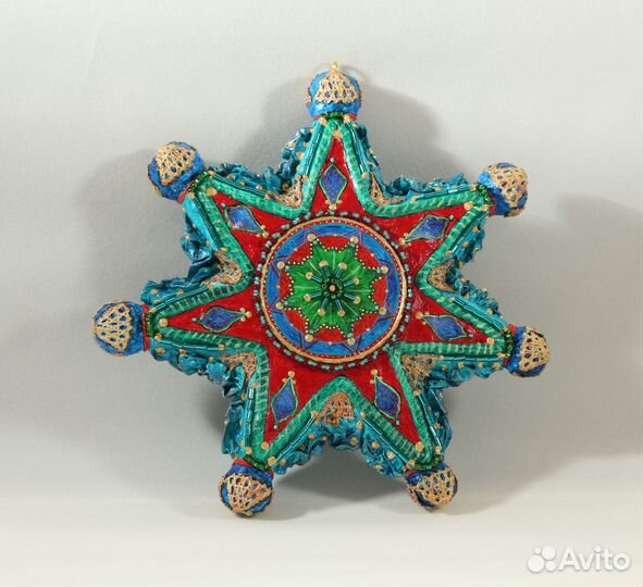 Уникальная елочная игрушка из папье-маше