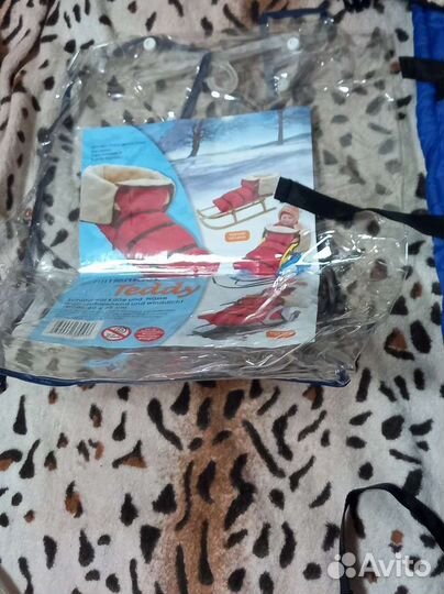 Зимний конверт в коляску на овчине