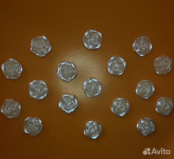 Полубусины розочка