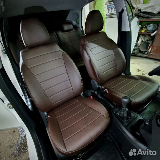 Чехлы в машину из Экокожи уровня перетяжки