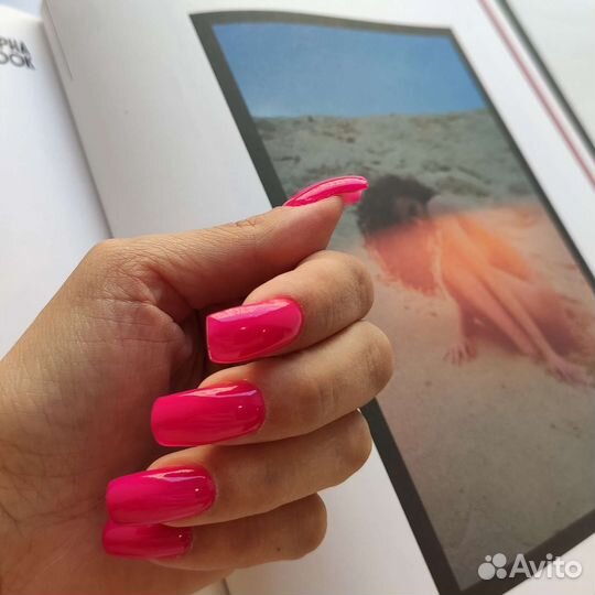 Маникюр с покрытием гель лак. Наращивание от