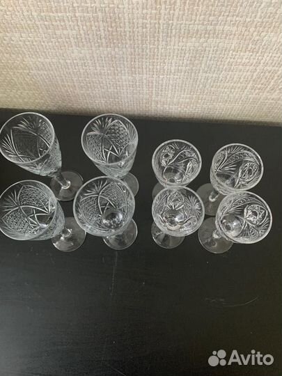 Фужеры и рюмки из хрусталя