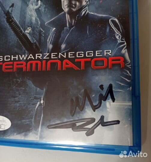Blu-ray The Terminator с автографом Майкла Бина