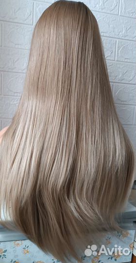 Парик на сетке прямой без челки Русый