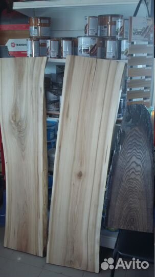 Слебы из различных пород древесины