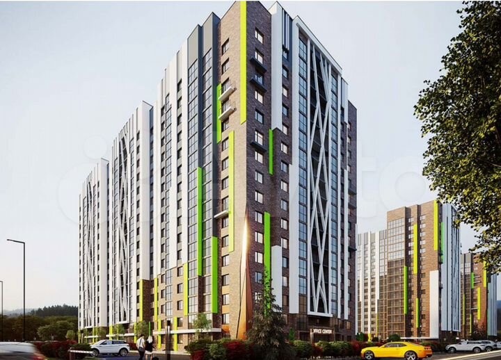 2-к. квартира, 49,4 м², 10/16 эт.