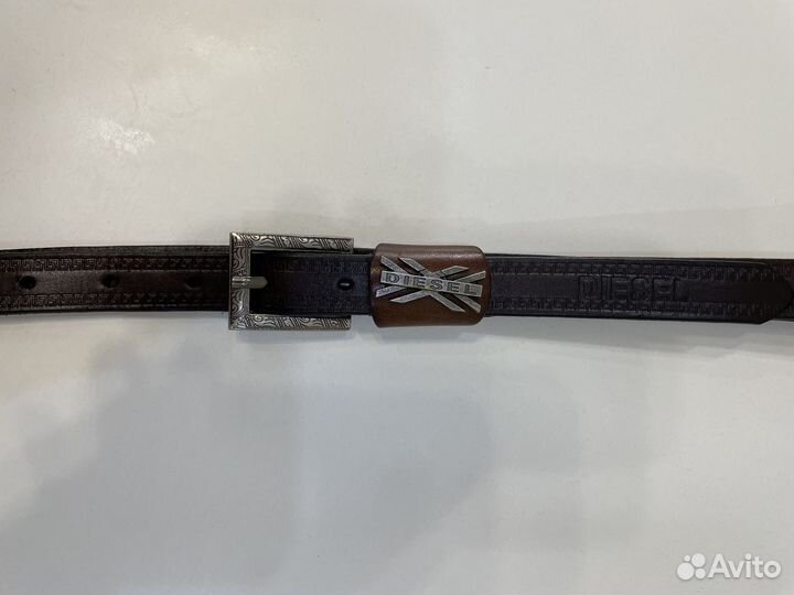 Ремень женский кожаный коричневый
