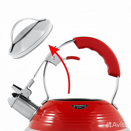 Чайник со свистком maunfeld MRK-119R