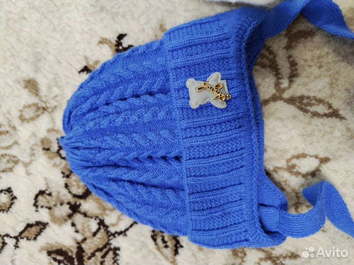 Шапка осень-зима 0-3мес