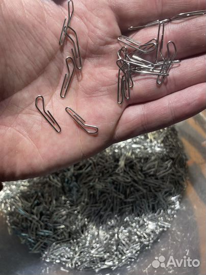 Скрепки скобы ушки для разборных грузил