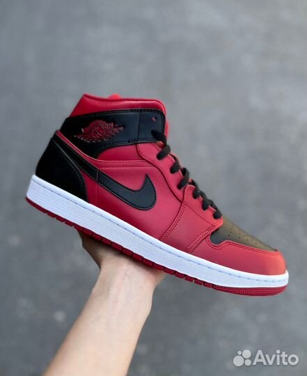 11 US. Jordan 1 Mid Reverse Bred (2021). Оригинал