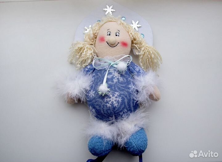 2 в 1 Елочная Игрушка Снегурочка и Дед Мороз