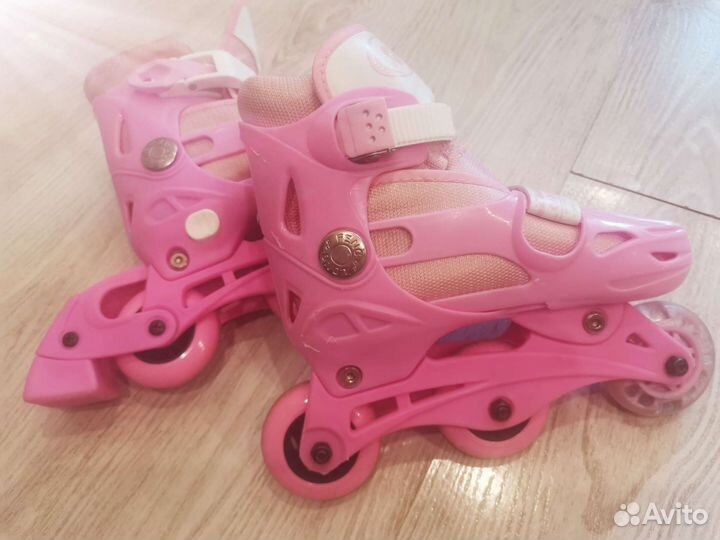 Роликовые коньки детские раздвижные + защита