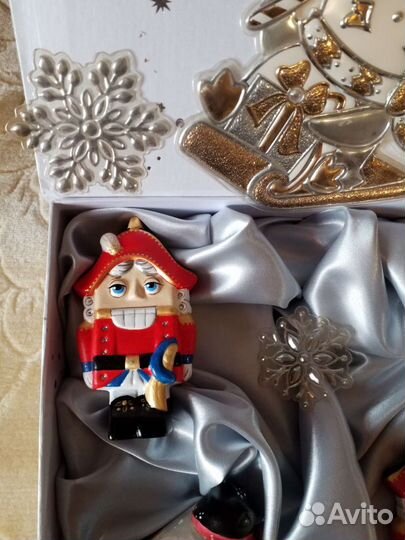 Новогодние игрушки фарфор ручная работа