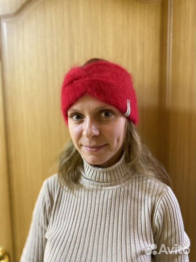 Повязка на голову вязаная