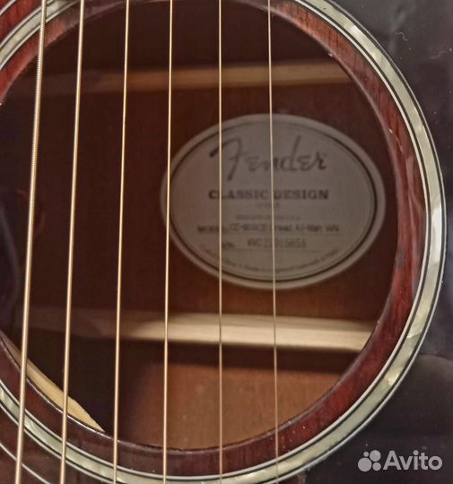 Электроакустическая гитара Fender CD-60SCE