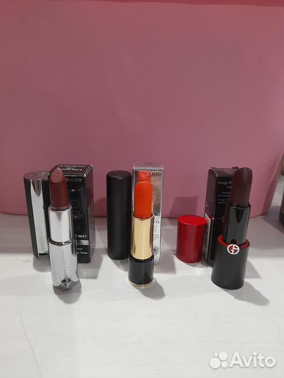 Dior Armani Lancome Givenchy губная помада