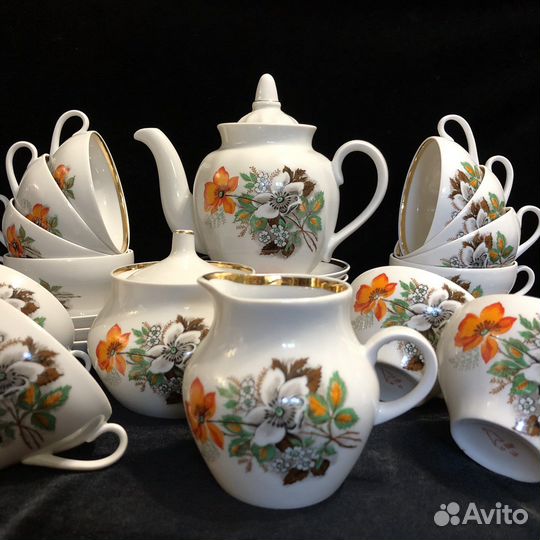 Сервиз чайный Маки Дулево