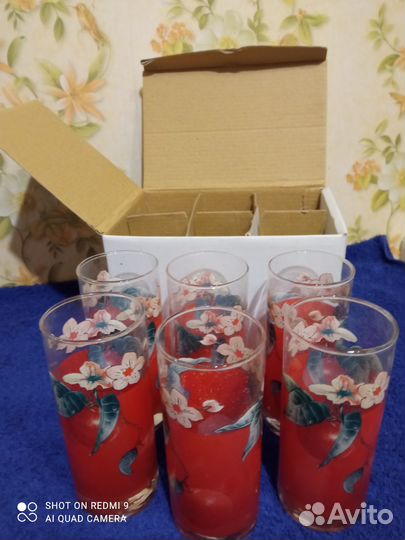 Старые вещи. Б/У. Стаканы стеклянные