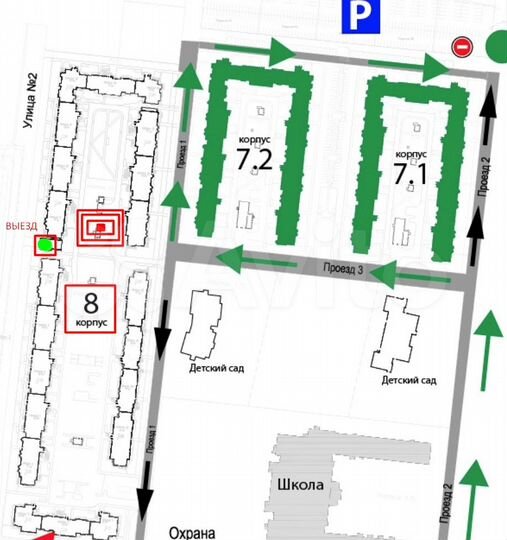 Машиноместо, 13 м²