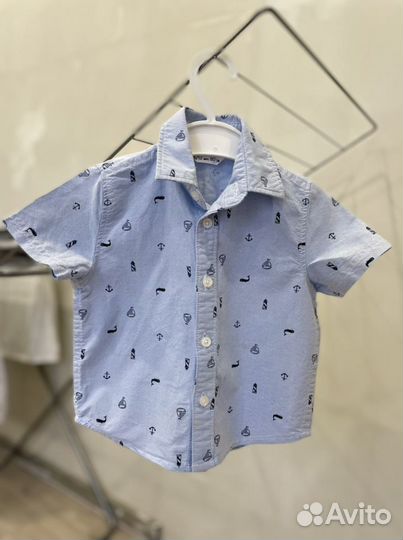 Рубашка H&M 6-12 мес, 80 размер