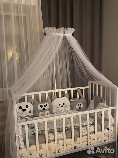 Балдахин на детскую кроватку без держателя