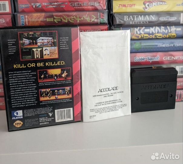 Лицензионная игра Zero Tolerance Sega Genesis