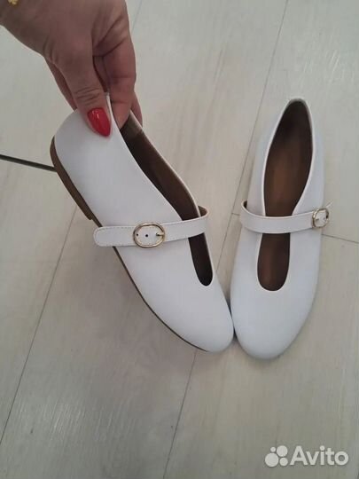 Кожаные Балетки из Италии