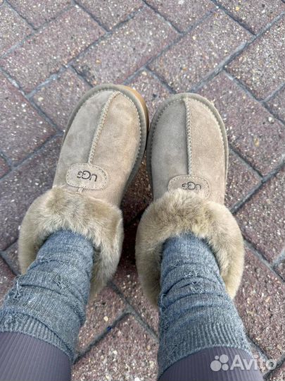 Женские угги UGG замша с мехом