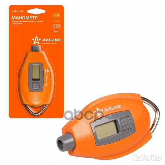 Манометр цифровой ЖК дисплей 7 атм (APR-D-04) a