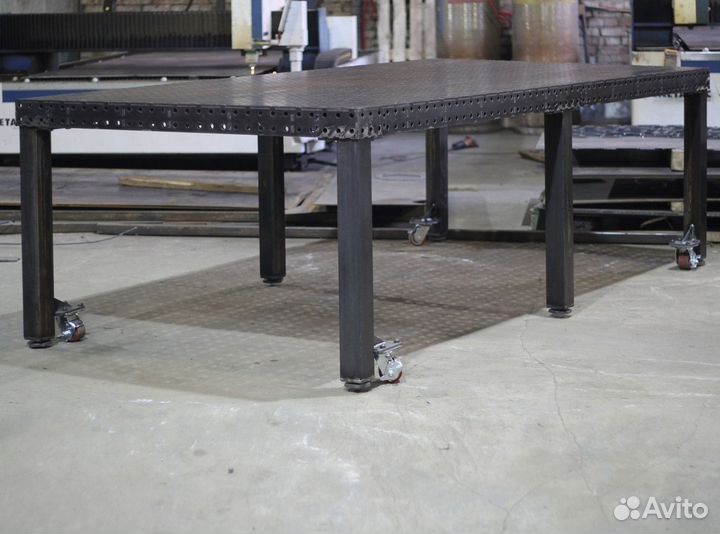 Сварочный стол 3D 2950*1450 передвижной на колесах