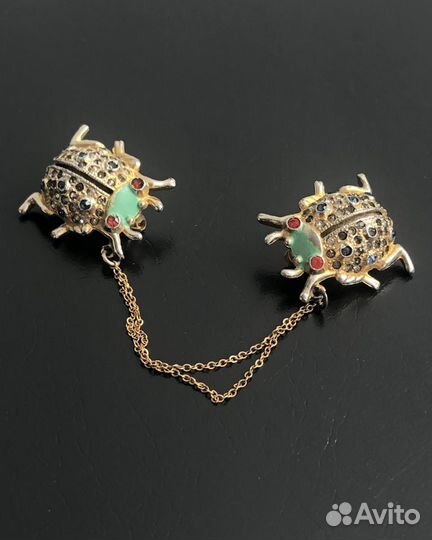 Винтажная Брошь Шатлен Coro винтаж