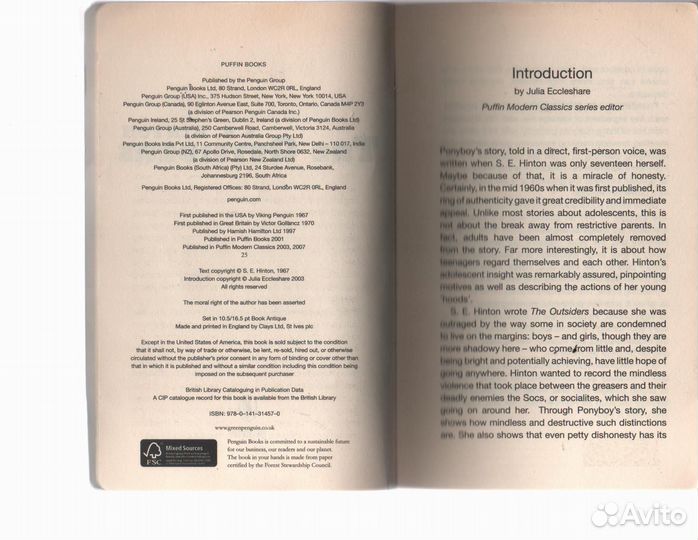 The Outsiders. Hinton S. E. Хинтон Изгои