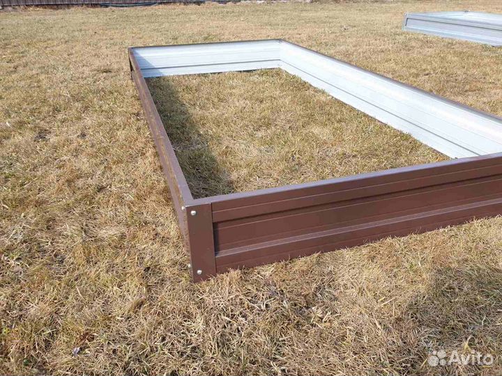 Оцинкованная грядка с полимерным покрытием