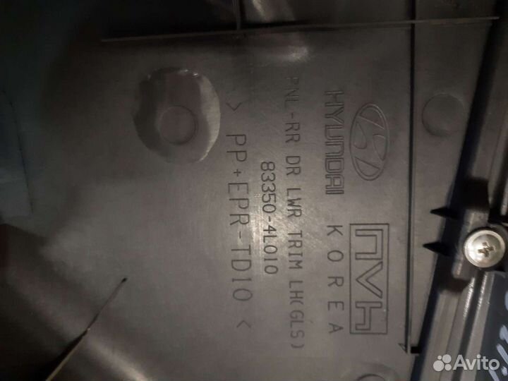 Дверная карта Hyundai Solaris 2013