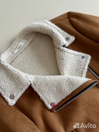 Дублёнка из искуственной замши Mango