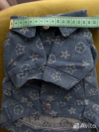 Джинсовая куртка для маленьких собак